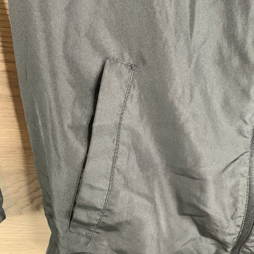 Santa Cruz Black Lightweight Hooded Windbreaker Jacket With Drawstring & Zip Clo - Picture 4 of 8